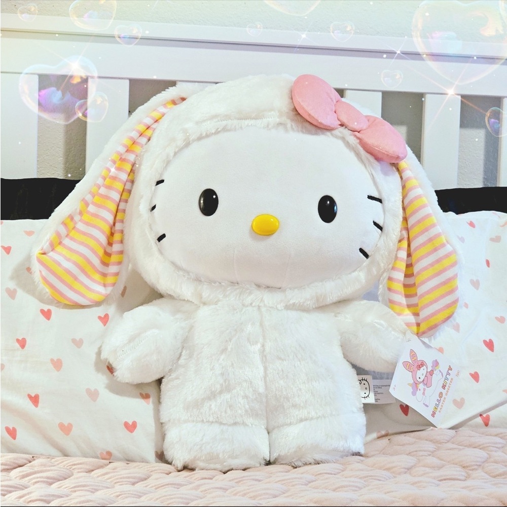 Hello kitty easter bunny greeter